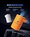 FLEXTAILGEAR MAX Pump 2020, Portable Air Pump with 3600mAH Battery USB Rechargeable Air Pump-Quick Inflate Deflate for Air Mattress, Pool Toys, Floats, Swimming Ring, Air Bed, Vacuum Storage Bags