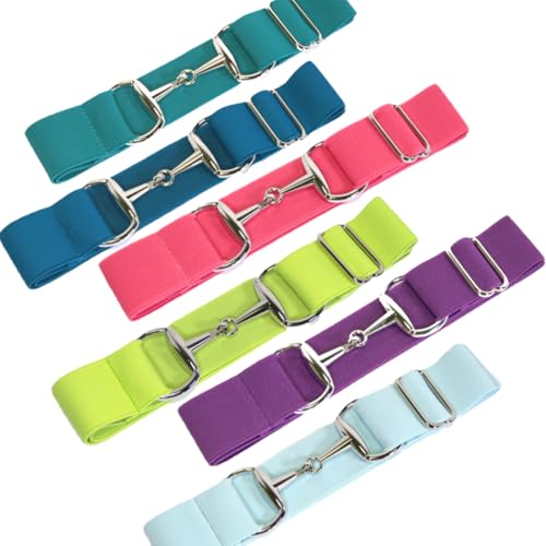 Kids 1.5 inch Elastic Equestrian Belt, Horse Riding Belt with Silver Buckle, Belt for Riding Breeches Girls (Purple), Adjustable4