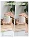 ALSKHEAS Ceramic Canister Set with Airtight Seal Lid, Kitchen Canisters for Countertop, White Canisters Sets for Flour, Coffee, Bean, Sugar, Tea, Spices and More, Home Decor (Set of 3)
