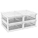 Terry, Set contenitori con Cassetto Estraibile, Trasparenti, 4 Unità