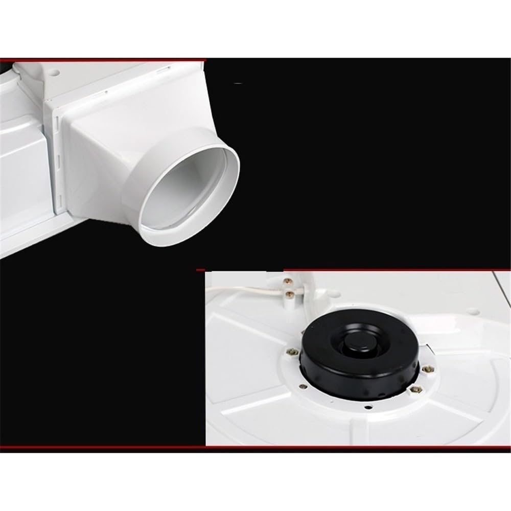 Ventilador Ventilador de techo integrado de alta potencia, 30 x 30, for cocina y baño, potente extractor de aire for montaje en techo. Cuarto de baño