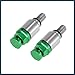 TUCKBOLD 2pcs M5x0.8 Motorcycle Screw Fork Air Bleeder Valve for Honda for Yamaha for Suzuki for Kawasaki Green Automotive Parts