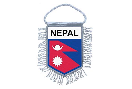 Akachafactory Fanion Mini Drapeau Pays Voiture Decoration Nepal nepalais