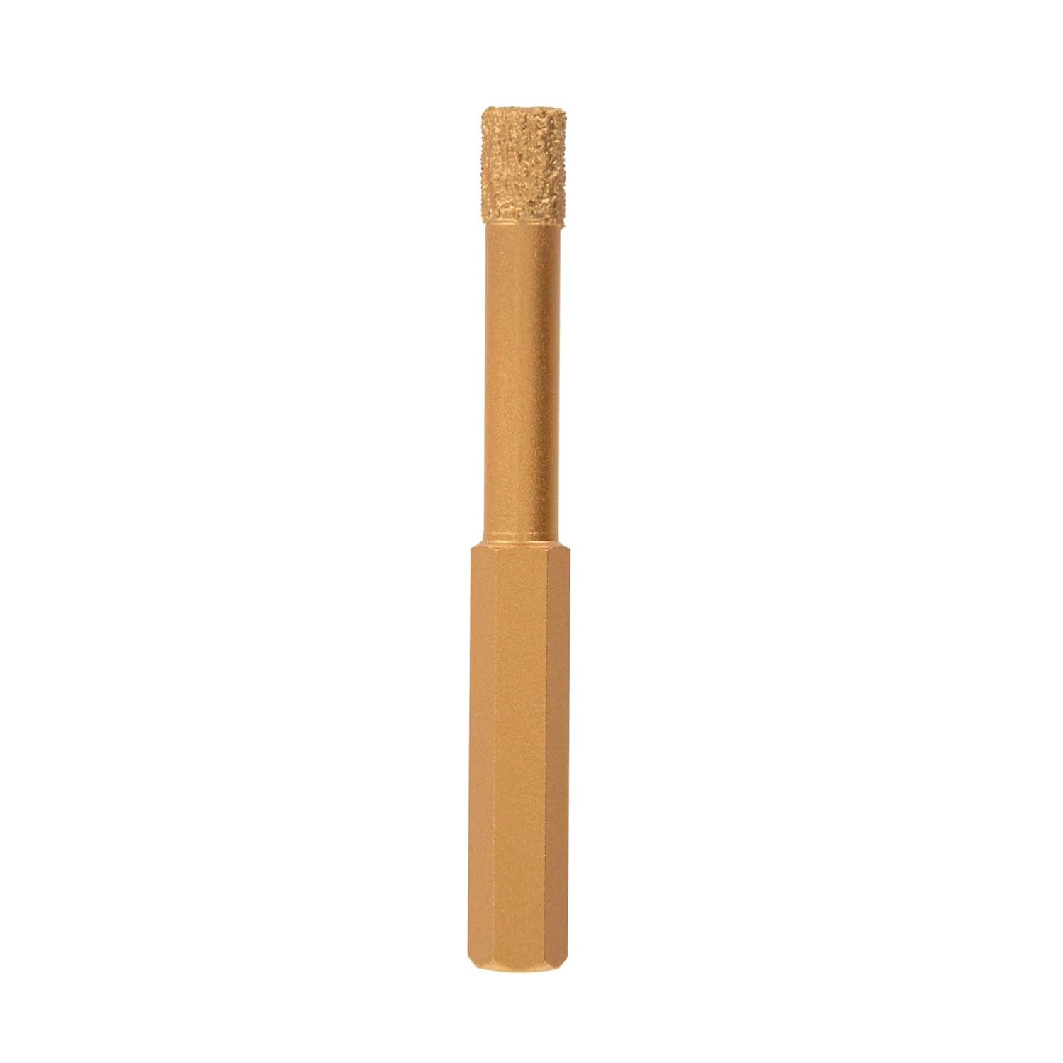 TIVOLY - Diamond Drill Bit 10mm - 0,39" - for Dry Drilling of Ceramic, Porcelain Stoneware, Tiles, Granite, Marble - Hexagonal Shank with 6 Flats