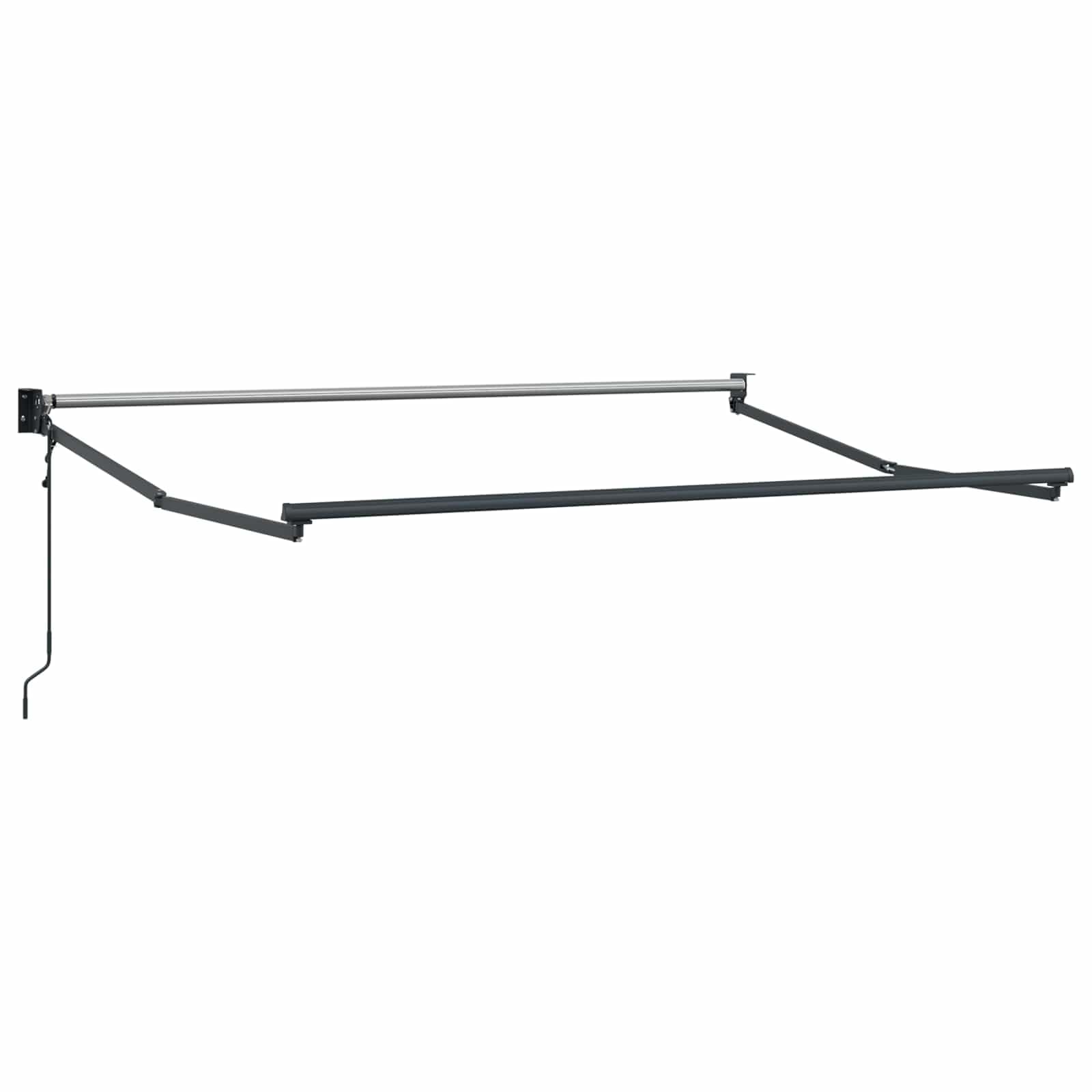 Mangloder Auvent rétractable électrique Jaune et Blanc 3 x 2 m avec Toile Polyester, motorisé et Manuel, Protection ombrage extérieur terrasse Jardin Balcon Patio
