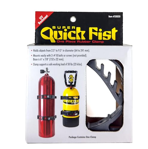 Super Quick Fist Clamp for mounting tools & equipment 2-1/2 - 9-1/2 diameter