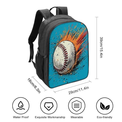 Mochila de béisbol infantil con capa plegable impermeable y protector de pecho 3D 2