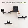 FUKUMARU Cat Wall Shelves, Stable & Safe 4 in 1 Cat Furniture Set, Wooden Climbing Wall with Scratching Post for 16 Inch Drywall - Gray #3