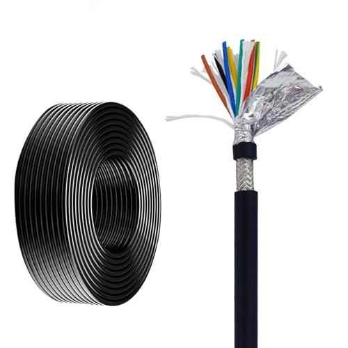 Câble TRVVP blindé pour chaîne de traction et automatisation robotique de 25ft 4C 0,2mm²