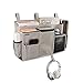 Surblue Bedside Caddy Hanging Bed Organizer Storage Bag Pocket for Bunk and Hospital Beds, College Dorm Rooms Baby Bed Rails,Camp (8 Pockets),Gray