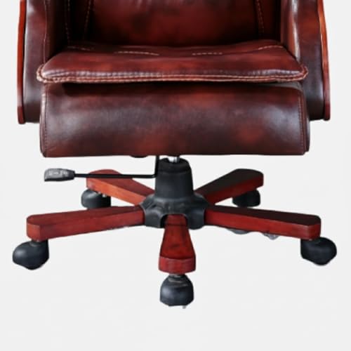 Image of Lakdi The Furniture Director & Executive Chair for Office Modern Design Made in Plyboard with Leatherette & Recliner & Height Adjustable & Fixed armrest and Revolving Chair - 111011323 Brown