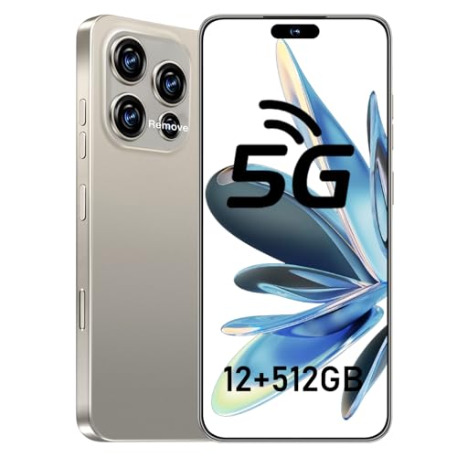 zrchjm 16ProMa x 5G Unlocked Smartphone,12GB+512GB 7000mAh Fully Cell Phone for Android 14, 6.99' HD Screen Unlocked Cell Phone, 68MP+108MP Dual Camera/Dual SIM/Fingerprint (Grey)