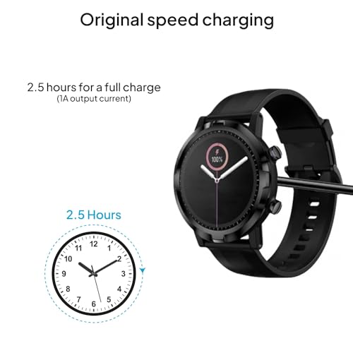 OcioDual USB Magnetic Charging Cable 2-Pin Pitch 7.62 mm Black for Smartwatch - Image 3