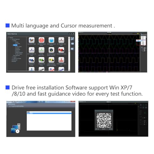 Hantek 1008 C Virtual Automotive Oscilloscope Programmable Generator,Handheld 8 Channels Usb Oscilloscopes,With Auto Ignition Probe thumb #6