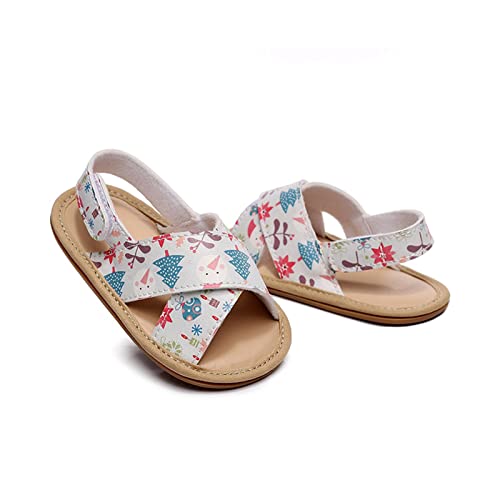 Girls Kids Flat Wide Sandals Animal Print X-Strap Ankle Barefoot Open Toe Shoes Baby Summer Casual First Walking Shoes3