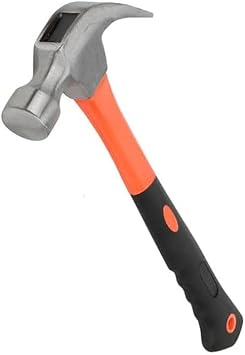 Sheep Horn Hammer Forged Steel Hammer Head Rubber Anti Slip for Woodworking Home Maintenance,250g