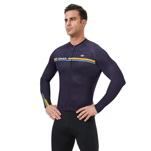 Maillot de ciclismo con elementos reflectantes y cremallera completa Santic 2
