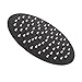 Ultra Thin Rainfall Shower Head, Stainless Steel Material High Pressure Resistance Fixed Showerhead Round Black 8in