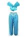 ReliBeauty Girls Sequin Princess Jasmine Costume Set, Blue, 6X-7