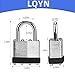 Padlocks with Same Key, LQYN 12 Pcs Laminated Keyed Padlock (1-9/16