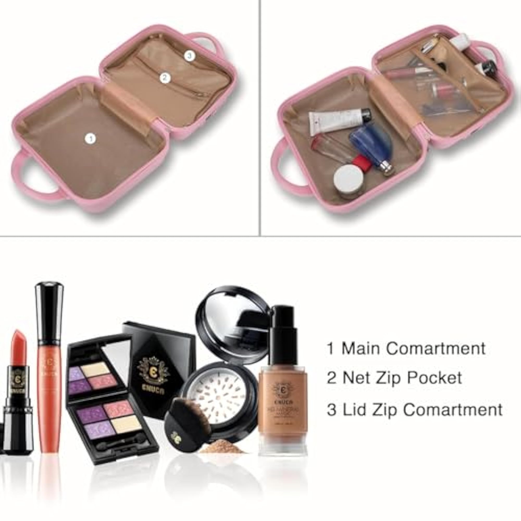 JonnsBear ABS Makeup Organizer with Lock