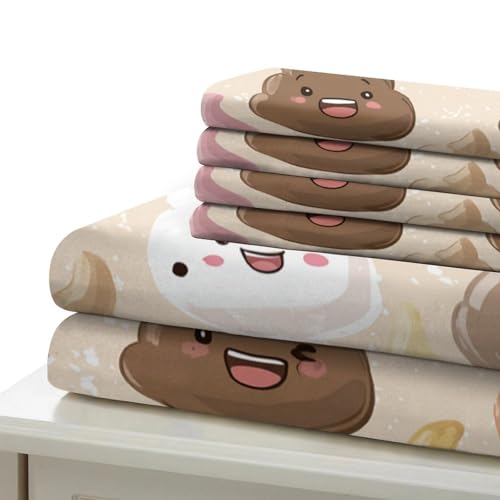 Parure de lit caca mignon 140x200 avec housse de couette microfibre - 7