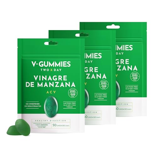 V Gummies Gominolas de Vinagre de Manzana con Vitamina C y Pectina