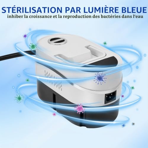 Nettoyeur Vapeur Portable 1200ML, 2500W Nettoyeur Vapeur Manuel avec 8 Accessoires, 4.5 Bar, Steam Cleaner pour Cuisine, Salle de Bain, Voiture, Sol, Canapé, Carrelage et Joints - 9