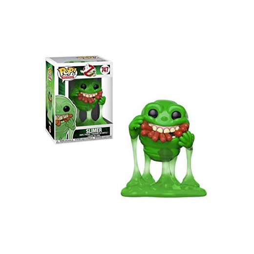 Funko Pop! Movies: Ghostbusters-Slimer with Hot Dogs - Figura in Vinile da Collezione - Idea Regalo - Merchandising Ufficiale - Giocattoli per Bambini e Adulti - Movies Fans