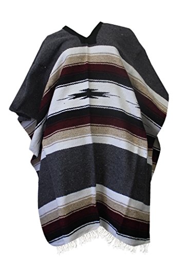Image of Del Mex Mexican Diamond Woven Eastwood Poncho