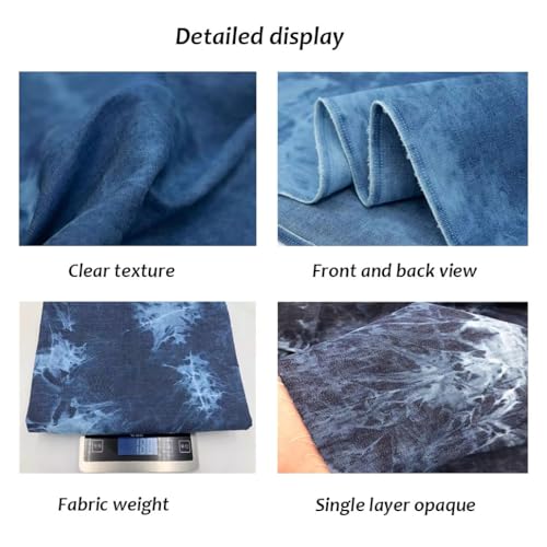 Tissu denim au mètre pour couture de vêtements rigides et robustes