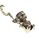 MAGICLULU Kupferhandwerk Vintage Wächterstatue Dekoration Sanxingdui Kupferfigur Desktop-Handwerk Kupferfiguren-skulptur Kleine -Statue Miniatur- Kupferhandwerk-dekor -Ornament Für