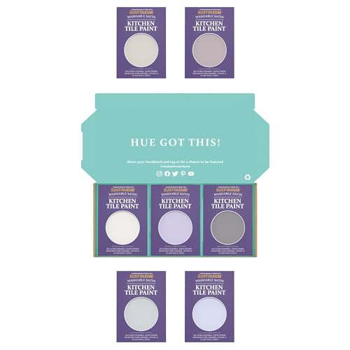 Rust-Oleum Kitchen Wall Tile Paint in Satin Finish – Pastel Purples Tester Box