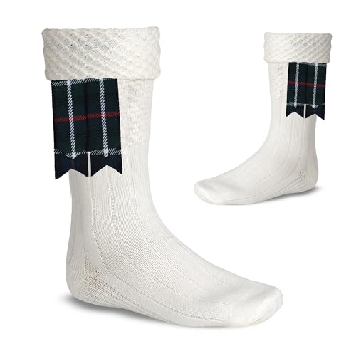 Image of Scottish Tartan Kilt Flashes with Elastic Adjusters