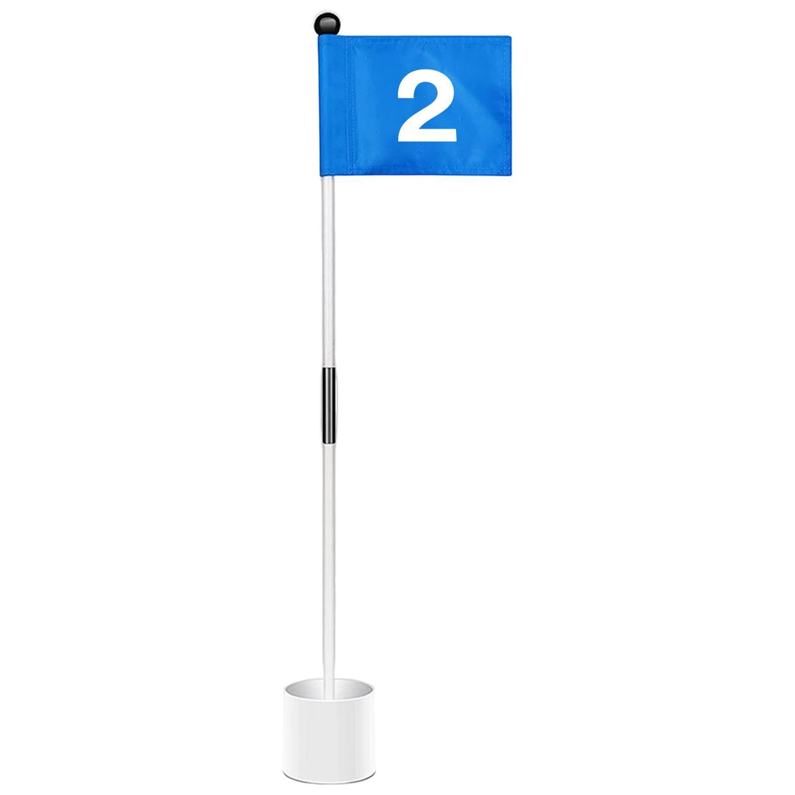 Golfflaggen-Set, grüne Flagge, grüne Flagge, Loch, Tassenset, tragbare Golfflagge mit Golfloch, abnehmbare professionelle Golfflagge, langlebig, robust und stabil,