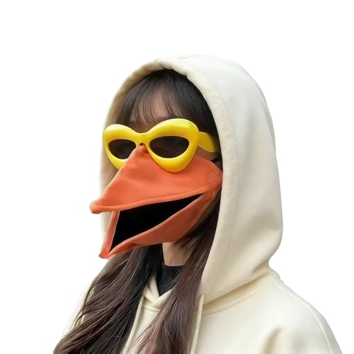 JUZI Brilliance Novelty Birdbill Mask & Sunglasses Set Funny Animal Cosplay Outfit Party Gift Halloween Costume