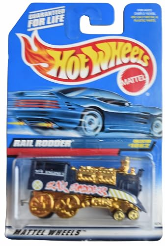 Hot Wheels Rail Rodder negro escala 1:64 miniatura 1