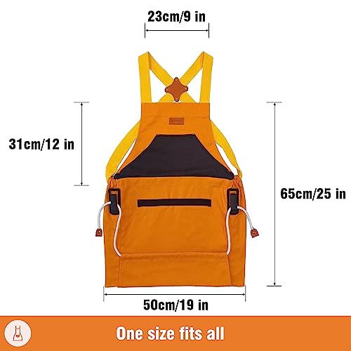 Gardening-Apron-with-Pockets-for-Women-Adjustable-Washable-Garden-Harvest-Pouch-with-Quick-Release-Pockets