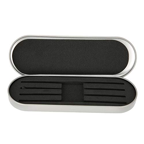 Preisvergleich Produktbild TMISHION Professionelle Aufbewahrungsbox, Pinzette für Wimpernverlängerung, Pinzette, Organizer für Wimpern, Make-up-Werkzeug silber