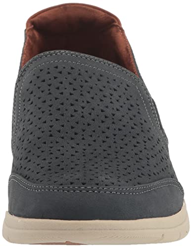 Cobb Hill Women's Lidia Slipon Loafer Flat, Stone Blue Nubuck, 10 X-Wide #TOP1