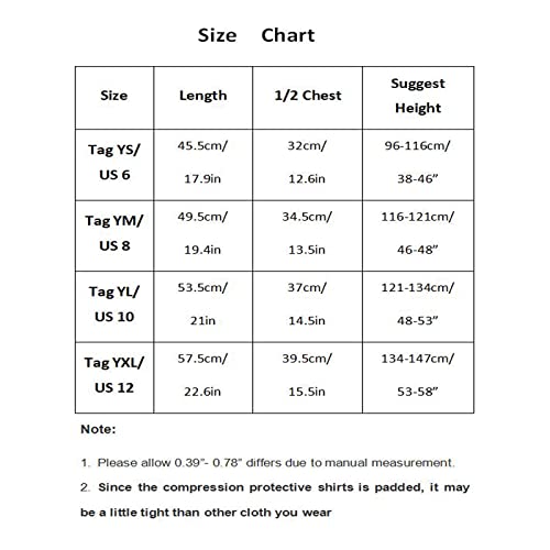 Maillot de compression pour jeunes avec protections de côtes - 4