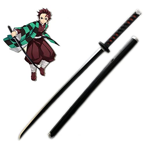 Diffusion Demon Slayer Katana Tout en Bois Lame en Bois One Piece Sabre Enma Epee De Zoro Meito Zorro (Color : Yoshiyuki Tomioka, Size : 104cm) Cover