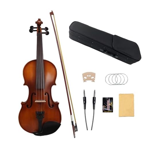 Yinfente 4/4 violin Electric violin Acoustic Violin Left hand Maple Spruce wood Ebony wood Fittings Professional Free Violin Case Bow