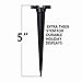 Holiday Lighting Outlet Christmas Light Stakes | Universal 5-Inch Outdoor Light Stakes For C9 or C7 Light Sockets | Improved Break-Resistant Design | For Use On Lawn or Pathway | Pack of 100