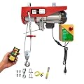 2200lbs Electric Hoist with Wireless Remote Control,110v Electric Hoist with Remote Control, 40ft/20ft Lifting Height & Motor, Lift Hoist for Factories Warehouses Construction Site Attic