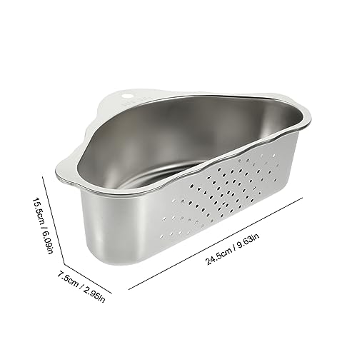 Colador de fregadero de cocina de acero inoxidable Alipis miniatura 2