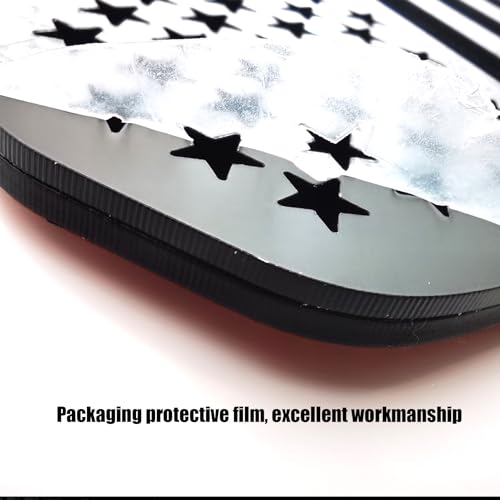 Image of American Flag Rear Tailgate Emblem Badge Compatible with Dodge Ram 2010-2018 1500 2500 3500 Matte Black