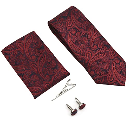 Set de 5 corbatas para hombre con clip y bufanda miniatura 4