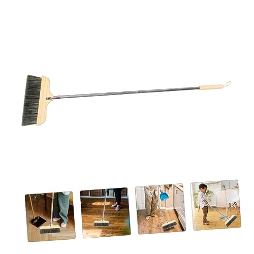 Cabilock Handle Wooden Bristle Broom Robuste Reinigungsbürste Für Haushalt Langer Griff Geeignet Für Fliesen Und Teppiche Effektive Staubaufnahme Ergonomisches Design Für Komfort – Bild 5