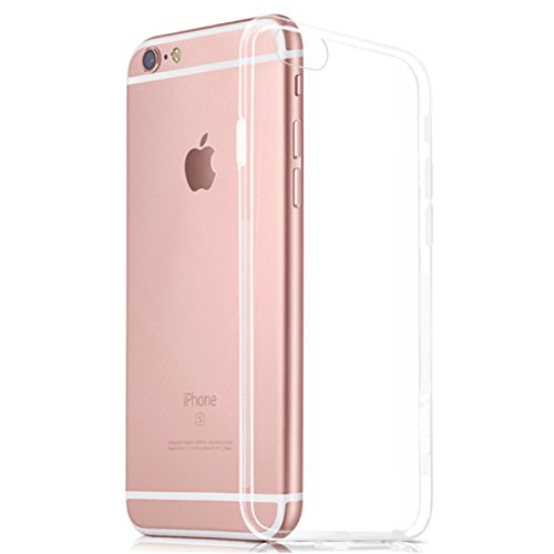 NEW'C Funda para iPhone 6, iPhone 6s, Anti- Choques y Anti- Arañazos, Silicona TPU, HD Clara